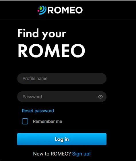 planet romeo log in|Profile Management – Romeo Support